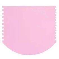 Espatula Raspadeira Decorativa Bolos 4 Funcoes Rosa