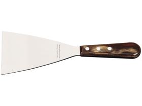 Espátula raspador 5" Tramontina em Aço Inox e Cabo Madeira Tratada Polywood