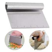 Espátula Raspador Cortador Pão Bolo Legumes Massa Inox JJB