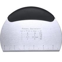 Espatula Raspador De Massa Em Inox Meia Lua Profissional