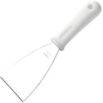 Espátula Raspadora Aço Inox Cabo Polipropileno Branco Brinox