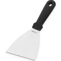 Espátula Raspadora Preta 23x10cm Chapa Lanche Aço Inox Cozinha Profissional Espátula Raspadora Preta 23x10cm Chapa Lanche Aço Inox Cozinha Profissional