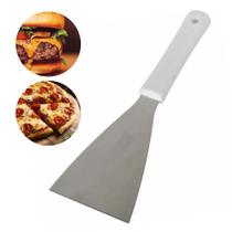 Espátula Reta 4 Polegadas Inox Chapa Lanche Chapeiro Cozinha Original