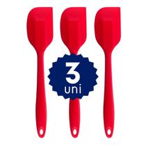 Espátula Reta de Silicone Resistente Flexível Cozinhar Confeitar