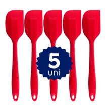 Espátula Reta de Silicone Resistente Flexível Cozinhar Confeitar