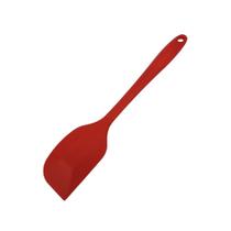 Espátula Reta de Silicone Vermelha 27cm Coberturas Fechada com Suporte Espátula Reta de Silicone Vermelha 27cm Coberturas Fechada com Suporte