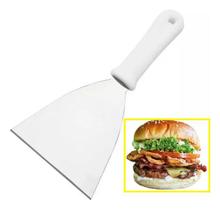 Espátula Reta Grande Chapeiro Em Inox 120mm Profissional