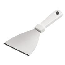 Espátula Reta Inox 8 Cm Profissional Chapa Cozinha Lanche
