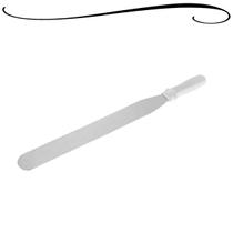 Espátula Reta Inox e PP Confeiteiro Para Cobertura Bolos Tortas Chef Utensílio de Cozinha Ideal Para Confeitar 37cm OH18