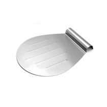 Espatula Salva Bolo Pizza Placa Aço Inox Base Redonda 33x26cm