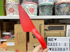 Espátula Serrilhada Tupperware Vermelha Importada