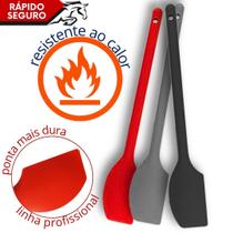 Espátula Silicone Cabo Longo Resistente Raspar Mexer Espátula Silicone Cabo Longo Resistente Raspar Mexer