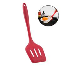 Espátula Silicone Vazada Utensílio Cozinha Chapeiro Fritura