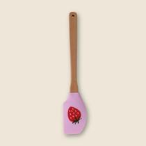 Espátula Strawberry Silicone Rosa - ACASA Espátula Strawberry Silicone Rosa - ACASA