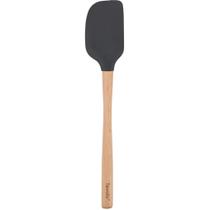 Espátula Tovolo Flex-Core de carvão de silicone com cabo de madeira
