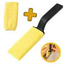 Espátula Transpasse Limpa Box Frestas com Refil de Microfibra Veneziana Portas de Correr Espátula Transpasse Limpa Box Frestas com Refil de Microfibra Veneziana Portas de Correr