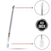 Espátula Unha Cutícula Manicure Raspador Empurrador Profissional Inox