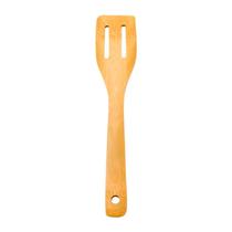 Espátula Vazada De Bambu 30Cm Orgânica Cozinha Reforçada