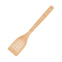 Espátula Vazada de Bambu Utensílios de Cozinha 30cm