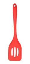 Espatula Vazada De Silicone Para Cozinha Multiuso Utensílio Chapeiro Vermelho Espatula Vazada De Silicone Para Cozinha Multiuso Utensílio Chapeiro Vermelho