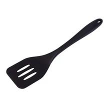 Espátula Vazada em Silicone Preto 29.5 cm - Mimo Style - SN1738P Espátula Vazada em Silicone Preto 29.5 cm - Mimo Style - SN1738P