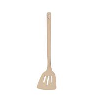 Espatula vazada silicone bege canelado 32cm florarte