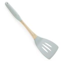 Espátula Vazada Silicone e Madeira 33.5 cm Mimo SN19020