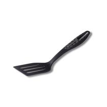 Espátula Vazada Supreme Preta Utensílio Cozinha De Nylon