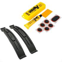 Espátulas Nylon Trocar Pneu Bike 02 Peças Kit Reparo Unium Espátulas Nylon Trocar Pneu Bike 02 Peças Kit Reparo Unium