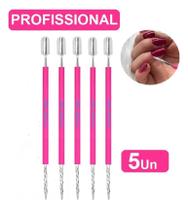 Espátulas Palito De Cutícula Rosca Mista Aço Inox De Unha Cu