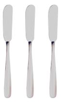 Espátulas Para Manteiga Geleia Patê Inox 15cm Kit 3 Unds Espátulas Para Manteiga Geleia Patê Inox 15cm Kit 3 Unds