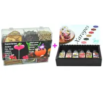 Especiarias para gin tônica + xaropes para drinks coqueteis - seven