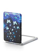 Espejo compacto OMIRO con aumento 1X/3X, cuero PU, 6x9 cm