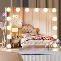 Espejo de Tocador MINISO 46x36 cm con Luces LED y Bluetooth