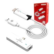 Espelhamento HDMI Sem Fio Tipo-C Tomate 1080p 30m Plug & Play Para Celular e TV - rhos