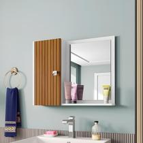 Espelheira Armarinho De Banheiro Com Prateleira 1 porta