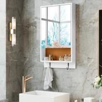 Espelheira Armário Aéreo De Banheiro Com Espelho Penelope - JM3 Móveis