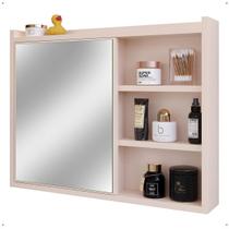 Espelheira Armário Gabinete para Banheiro 1 Porta Orgânico