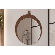 Espelheira Banheiro Lua Oval 60x60cm Freijo MGM Espelheira Banheiro Lua Oval 60x60cm Freijo MGM