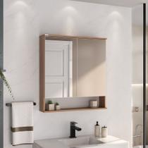 Espelheira Cecília 65cm Duas Portas e Nicho - Fabribam