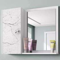 Espelheira de Banheiro Gênova Bechara Branco/Carrara Espelheira de Banheiro Gênova Bechara Branco/Carrara