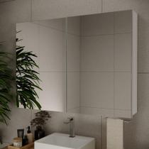 Espelheira De Banheiro Nature 110cm Estilare ESP4034 Branco Ls
