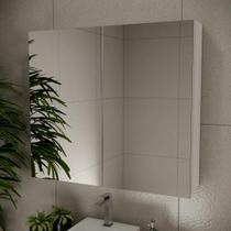 Espelheira de banheiro nature 90cm estilare esp4031 branco ls