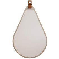 Espelheira MGM Gota 100% MDF Com Alça de material sintético Parede Banheiro Hall Escritório Cor Cappuccino Espelheira MGM Gota 100% MDF Com Alça de material sintético Parede Banheiro Hall Escritório Cor Cappuccino