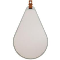 Espelheira MGM Gota 100% MDF Com Alça de material sintético Parede Banheiro Hall Escritório Cor Pistache Espelheira MGM Gota 100% MDF Com Alça de material sintético Parede Banheiro Hall Escritório Cor Pistache