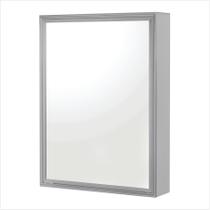 Espelheira One Silver Sobrepor 58,5cm x 44cm x 10cm Prata Espelheira One Silver Sobrepor 58,5cm x 44cm x 10cm Prata