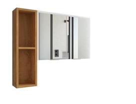 Espelheira P Banheiro Ibiza C/Nicho Branco Naturalle 2076347 Bechara