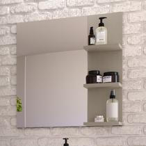 Espelheira para Banheiro 3 Prateleiras Nordic Móveis Bosi