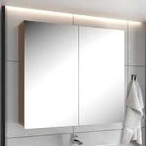 Espelheira para Banheiro 77cm X 66cm Diamante Marrom Noce