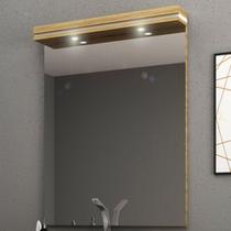 Espelheira para Banheiro 80cm Cewal com LED Mel/Branco - CEWAL MOVEIS LTDA